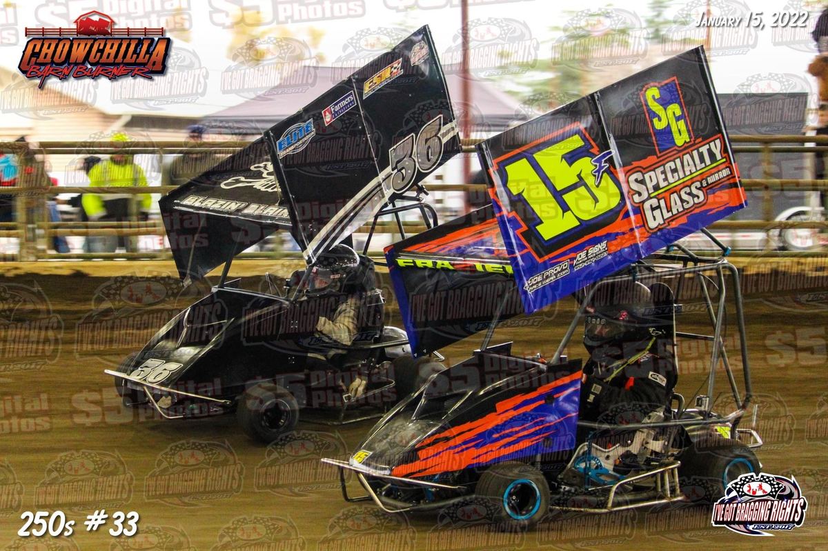 Matthew #15F quarter midget Chowchilla Barn Burner